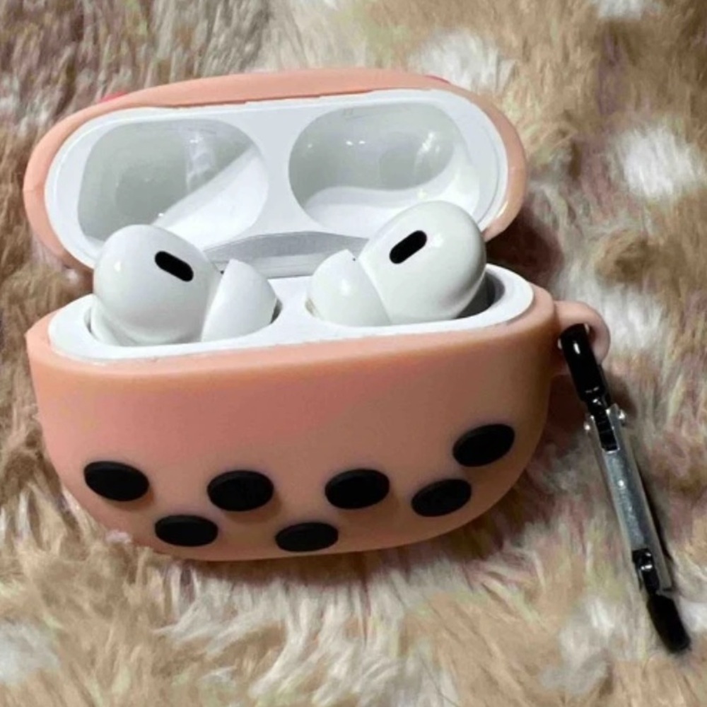NWT Cute Cartoon Milk Tea or Boba Tea Protective Case For Apple AirPods Pro - Picture 2 of 5